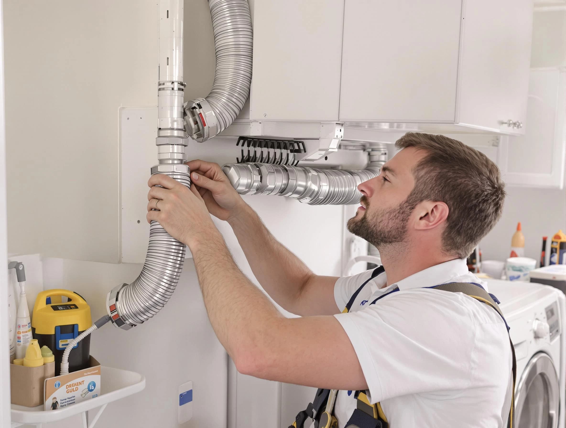 Professional dryer vent repair and installation by Dedham Dryer Vent Cleaning in Dedham